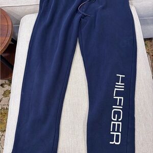 Tommy Hilfiger Navy Sweatpants with Signature Trim